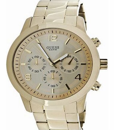 Guess Ladies Gold Plated Chronograph Bracelet Watch