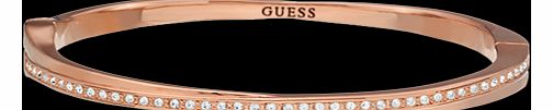 Guess Rose Gold PVD Crystal Eternity Bangle