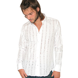 Shredded Long Sleeve Shirt