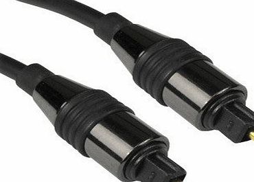 Guilty Gadgets - 1m Digital Optical Audio Lead Cable Micro Plug SPDIF Optical TosLink Premium Install Series - suitable for PS3, Sky, Sky HD, LCD, LED, Plasma, Blu-ray, Home Cinema Systems, AV Amps Pr