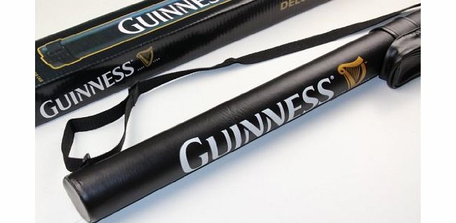 Guinness Collectable Limited Edition Deluxe GUINNESS Tubular 2pc Snooker Pool CUE CASE