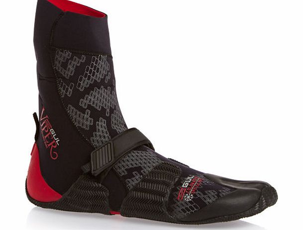 Gul 3mm Viper Split Toe Wetsuit Boots - Black/Red