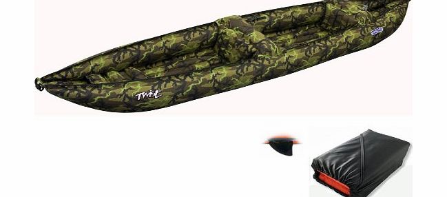Gumotex - Twist 2 High Pressure Inflatable Kayak with Bag and Fin - Camo