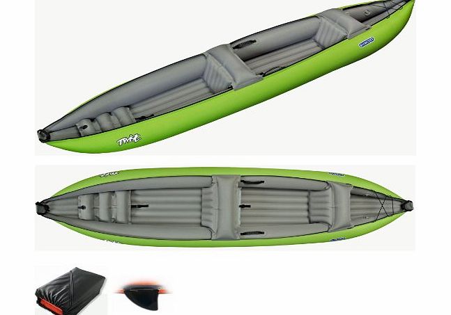 Gumotex - Twist 2 High Pressure Inflatable Kayak with Bag and Fin - Green