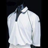 GUNN and MOORE Premier Plus 3/4 Sleeve Boys Cricket Shirt , MAROON, Medium Boys