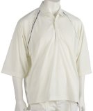 Gunn & Moore Gunn and Moore Teknik Cricket Shirt - 3/4 Sleeve - Navy Trim - Large