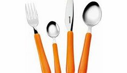 Guzzini Gemma 24 Piece Cutlery Set Orange 15 8 x 7 5 x