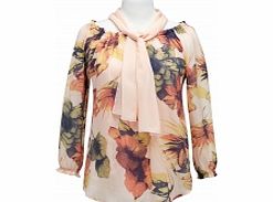 Gypsy Floral Blouse And Scarf