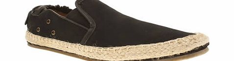 h by hudson Black Espadrille Washed Chino Shoes