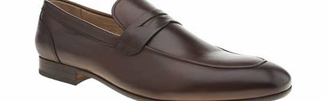 h by hudson Dark Brown Rene Penny Loafer Shoes