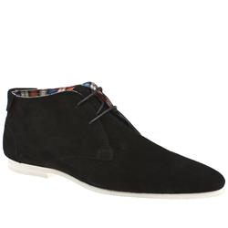 H By Hudson Male Arrow Cukka Boot Suede Upper Casual Boots in Black, Grey
