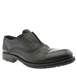 Male Foxton Laceless Oxford Leather Upper in Black, Brown