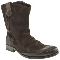 Male H By Hudson Armada Suede Upper Casual Boots in Brown