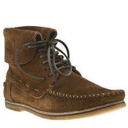 H By Hudson Male Mojave Moc Boot Suede Upper Casual Boots in Tan