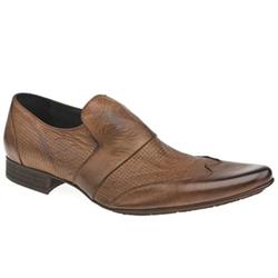 H By Hudson Male Swinger Punc Loafer Leather Upper in Tan