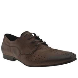 Male Tommy Punch Gigson Leather Upper in Brown, Grey