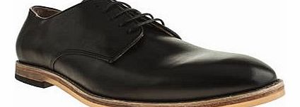 mens h by hudson black hallam plain toe shoes
