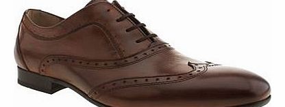 mens h by hudson tan rene oxford brogue shoes