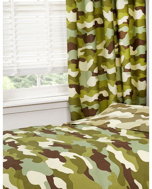 H.M. Armed Forces Army Camouflage Lined Curtains