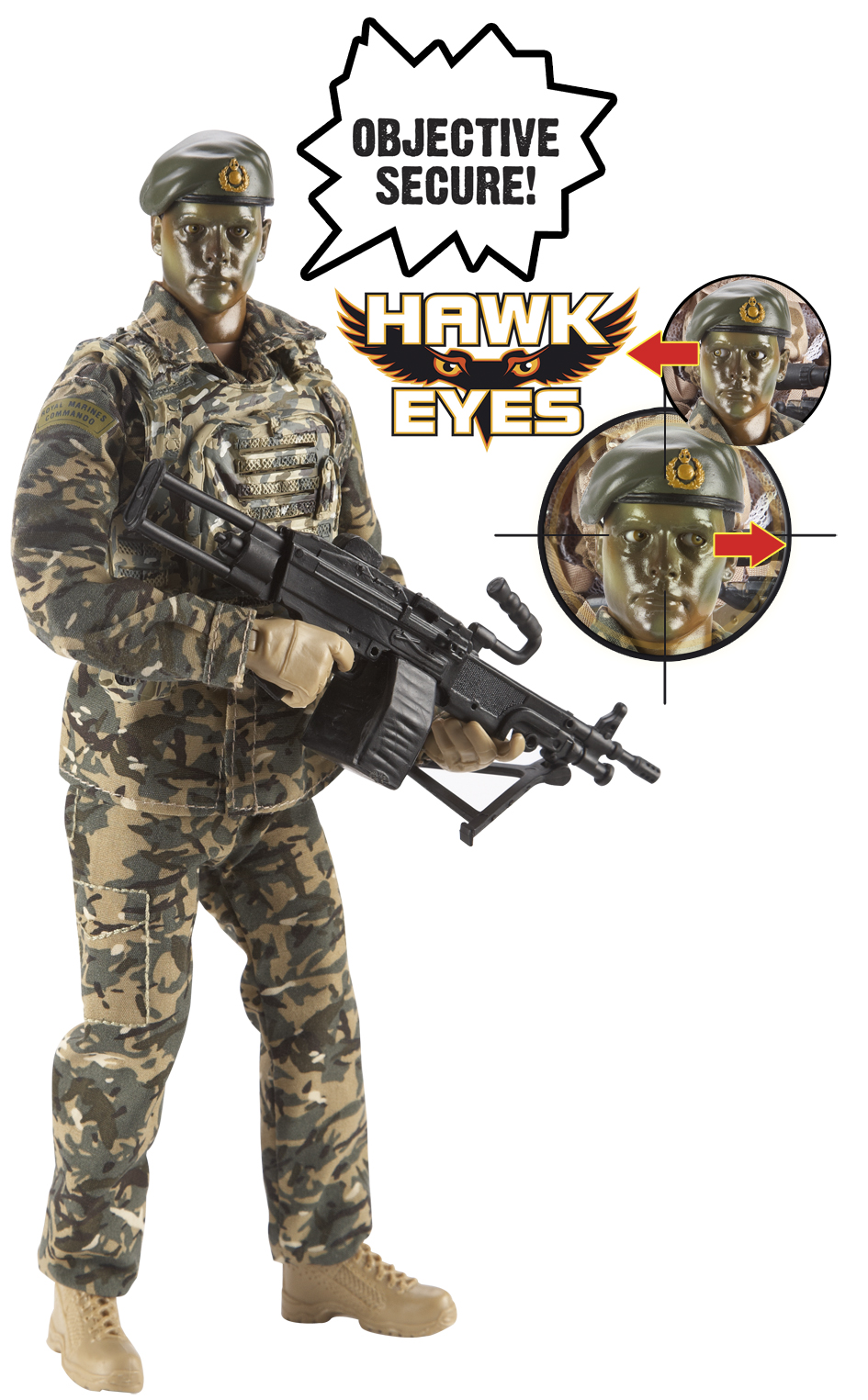 H.M. Armed Forces H.m. Talking Command Figures - Rmc W/hawk Eyes