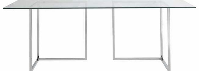 180x80cm Trestle Desk - Chrome
