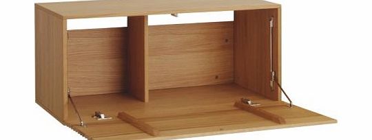 Habitat Bocksey Large Slatted Box - Oak