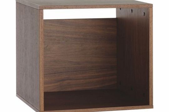 Habitat Bocksey Small Open Box - Walnut