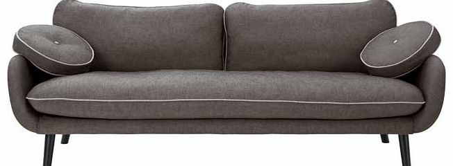 Habitat Cori Grey Fabric 3 Seat Sofa
