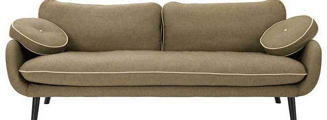 Cori Natural Fabric 3 Seat Sofa