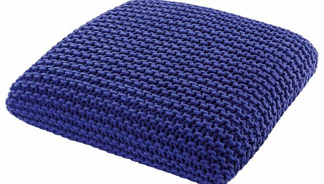 Knot Large Blue Floor Cushion