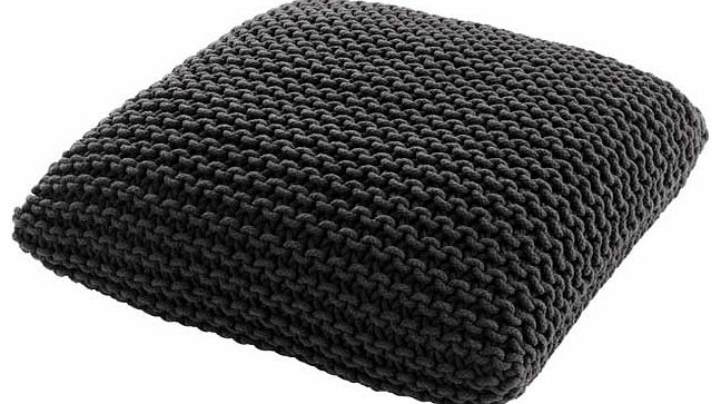 Knot Large Charcoal Floor Cushion