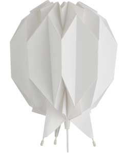 Habitat Kura Origami Paper Table Lamp - White