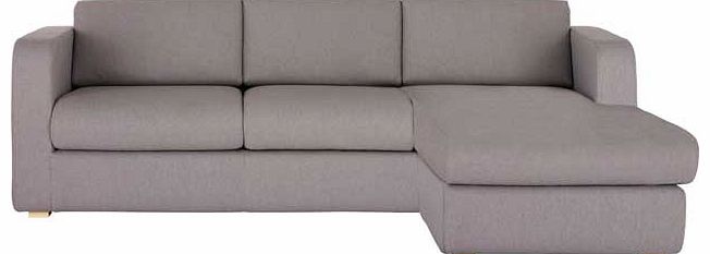 Habitat Porto Grey Fabric Reversible Chaise Sofa