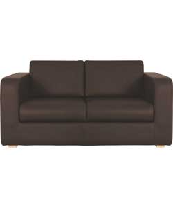 Porto Leather 2 Seater Sofa Bed - Brown