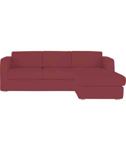 Habitat Porto Reversible Chaise Sofa Bed - Red