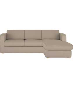 Porto Right Arm Chaise Sofa Bed - Beige