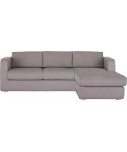 Habitat Porto Right Arm Chaise Sofa Bed - Grey