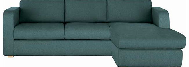 Porto Teal Fabric Reversible Chaise Sofa