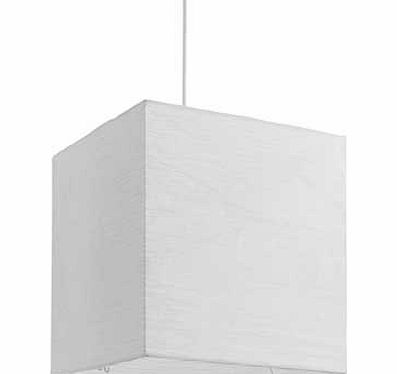 Square Paper Ceiling Lampshade - White