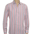 Blue and Pink Stripe Long Sleeve Shirt