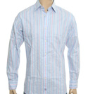 Light Blue and Pink Long Sleeve Shirt