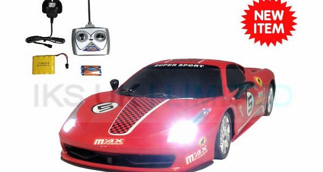 HAI TE Radio Remote Control Ferrari 458 Race Car RECHARGEABLE 20KPH .