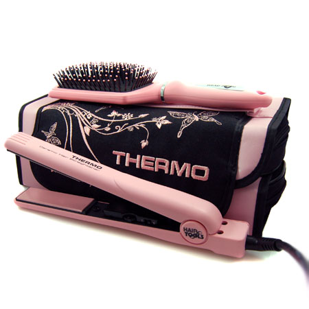 Pink Thermo Ceramic Hair Straightener