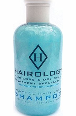 Hairology - Hair Loss Shampoo - Hair Loss Treatment and Hair Loss Products - Menthol Shampoo for Hair Loss and Fine Thinning Hair for Women and Men.