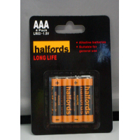 Halfords Battery AAA 4 Pack