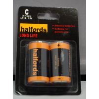 Halfords C Batteries 2 Pack