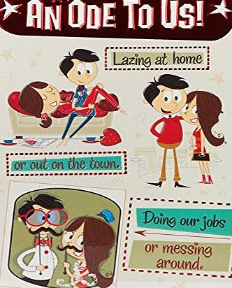 Hallmark Valentines Day One I Love Humour Foiled Decoration Pop Out Design Card - Medium