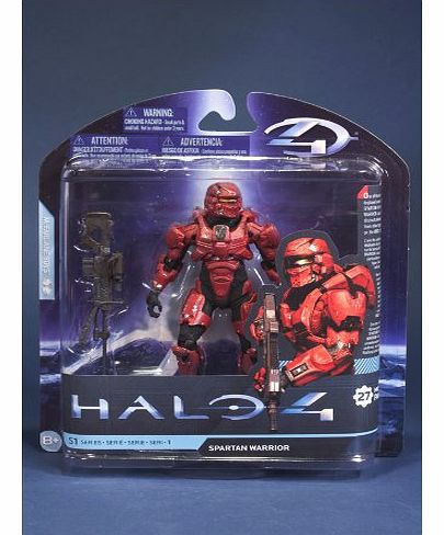 Halo 4 Series 1 Spartan Warrior Action Figure (Red)