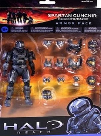 Halo Reach S 5 Action Figure Spartan Armour Pack Green amp; Black STEEL