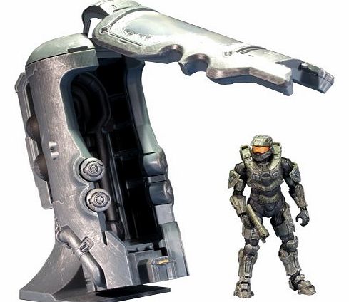 Halo Wars Halo 4 Frozen Master Chief With UNSC Cryotube Deluxe Figure